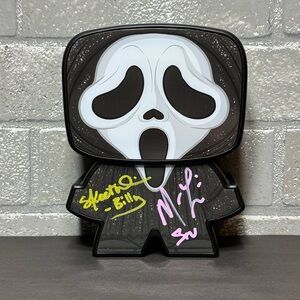 Ghostface Scream Signed Cinemark Sipper Bank Skeet Ulrich Matthew Lillard Auto